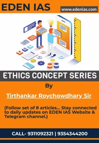 Ethics concept series by Tirthankar Sir