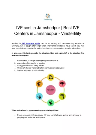 ivf cost in jamshedpur best ivf centers in jamshedpur vinsfertility