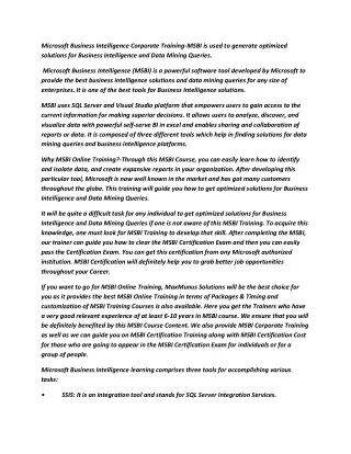 microsoft business intelligence corporate