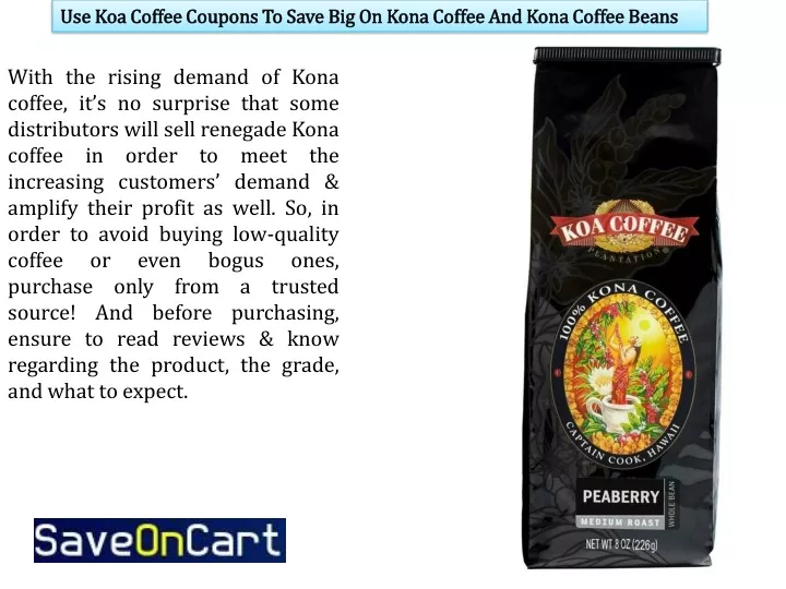 use koa coffee coupons to save big on kona coffee
