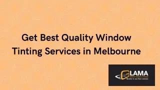 Best Quality Window Tinting Services in Melbourne