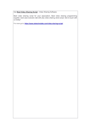 get best video sharing script video sharing