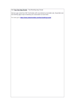 get top taxi app script taxi booking app script