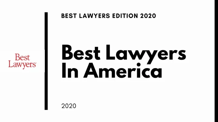 best lawyers edition 2020