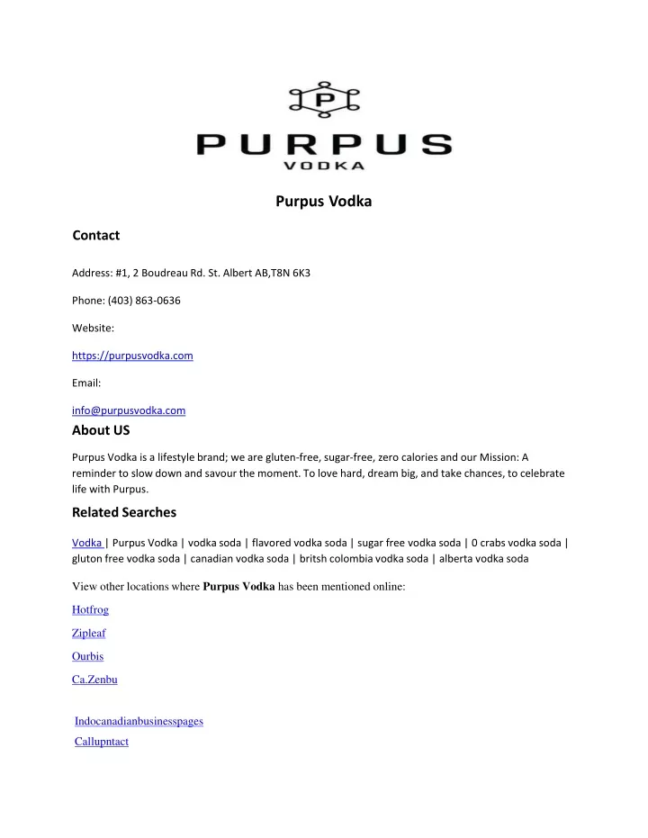 purpus vodka