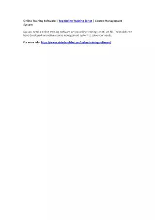 online training software top online training