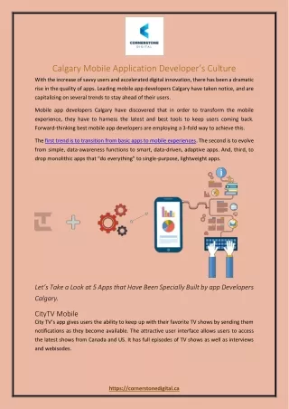 calgary mobile application developer s culture