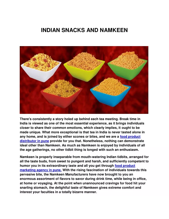 indian snacks and namkeen