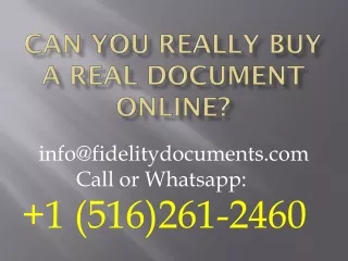 Can You Really Buy a Real Document Online?