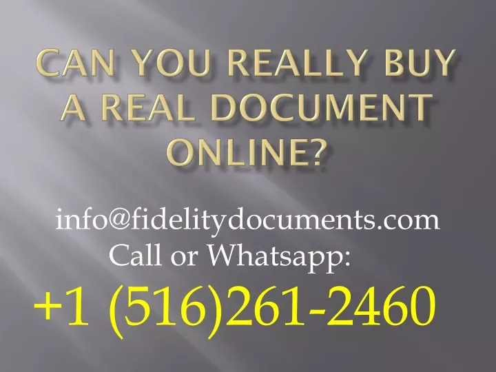 can you really buy a real document online