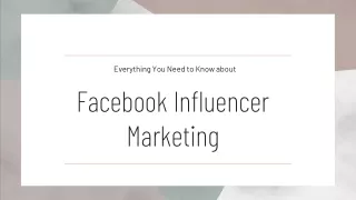 Facebook Influencer Marketing Platform