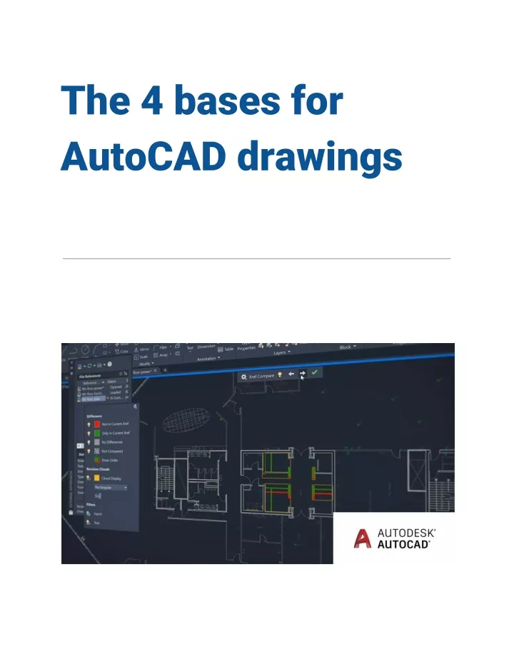 the 4 bases for autocad drawings
