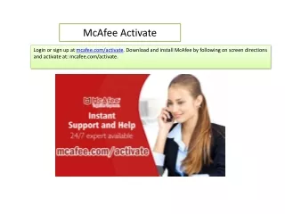 mcafee activate