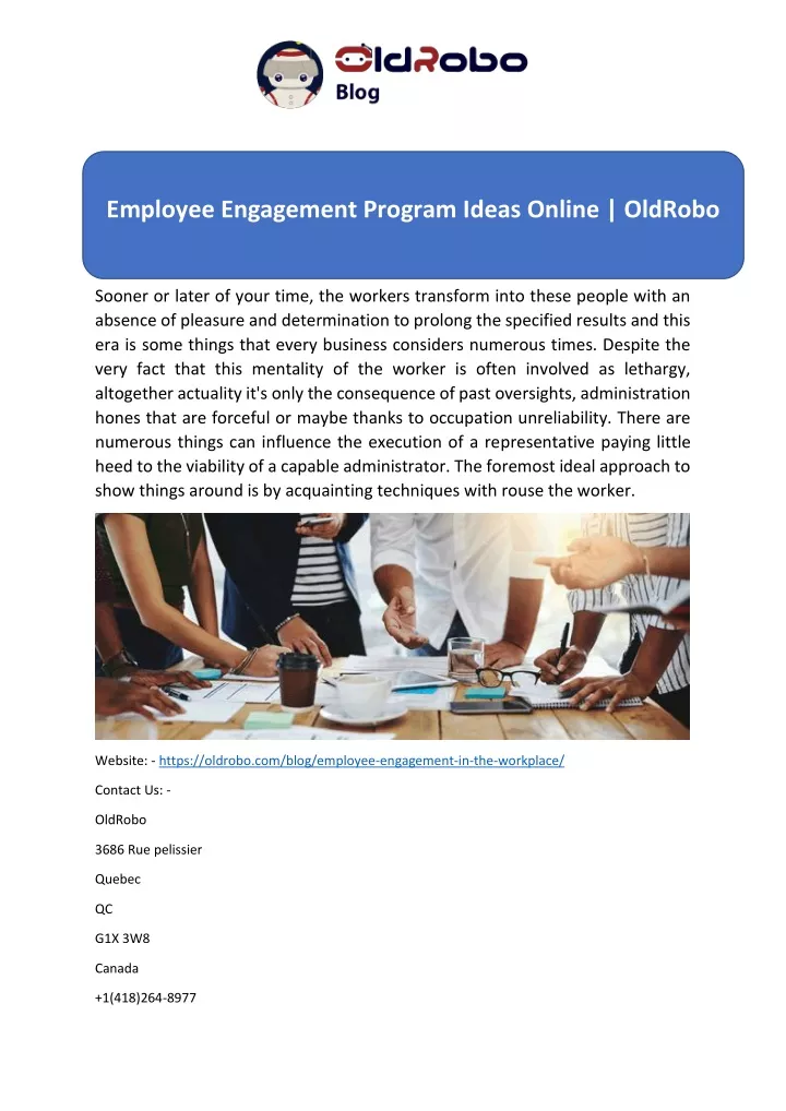 employee engagement program ideas online oldrobo