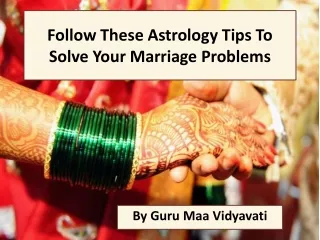 follow these astrology tips to solve your