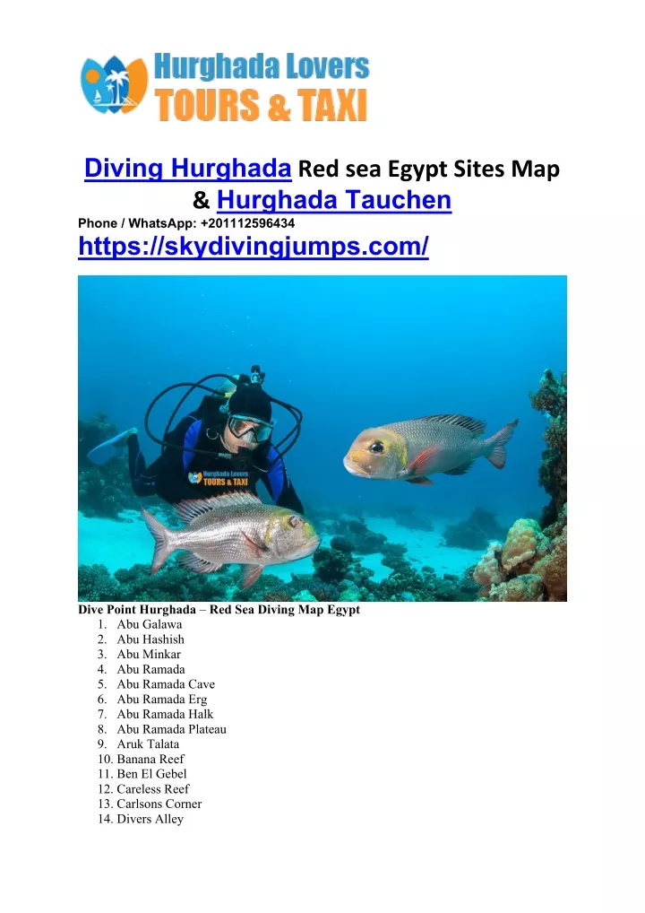 diving hurghada red sea egypt sites map hurghada