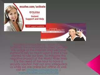 mcafee com activate most of our activities
