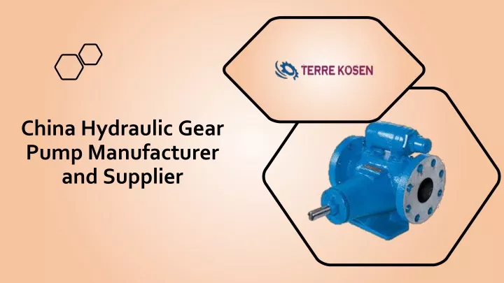 china hydraulic gear pump manufacturer and supplier