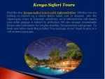 Kenya Safari Tours - slide 1