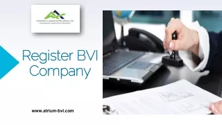 Register BVI Company