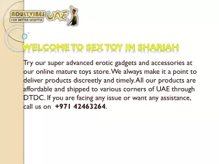 w elcome t o sex toy in sharjah