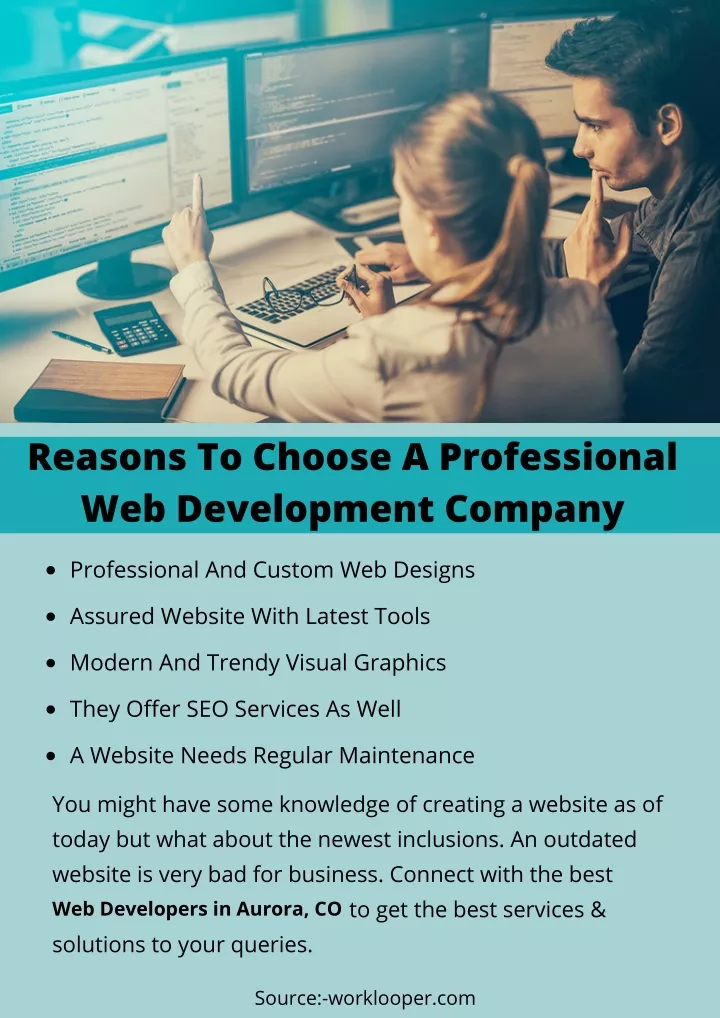 reasons to choose a professional web development