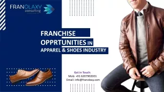 Franchise Opportunity in Apparel & Shoes