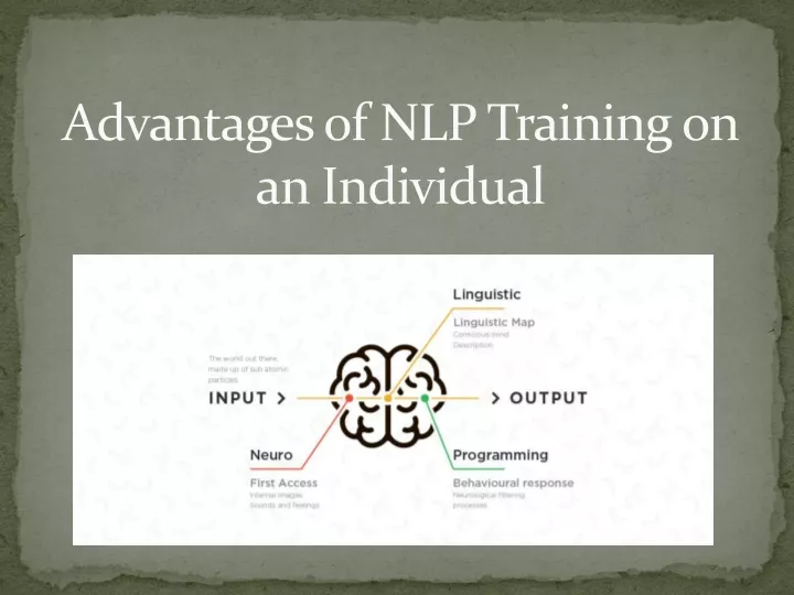 advantages of nlp training on an individual