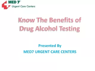 Benefits of Drug Alcohol Testing