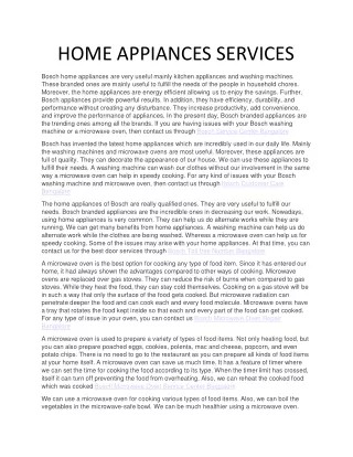 HOME APPILIANCES SERVICES CENTER