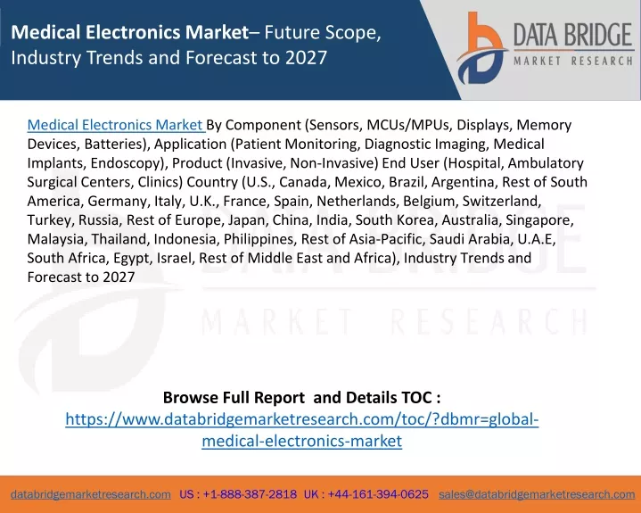 medical electronics market future scope industry
