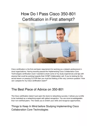 how do i pass cisco 350 801 certification