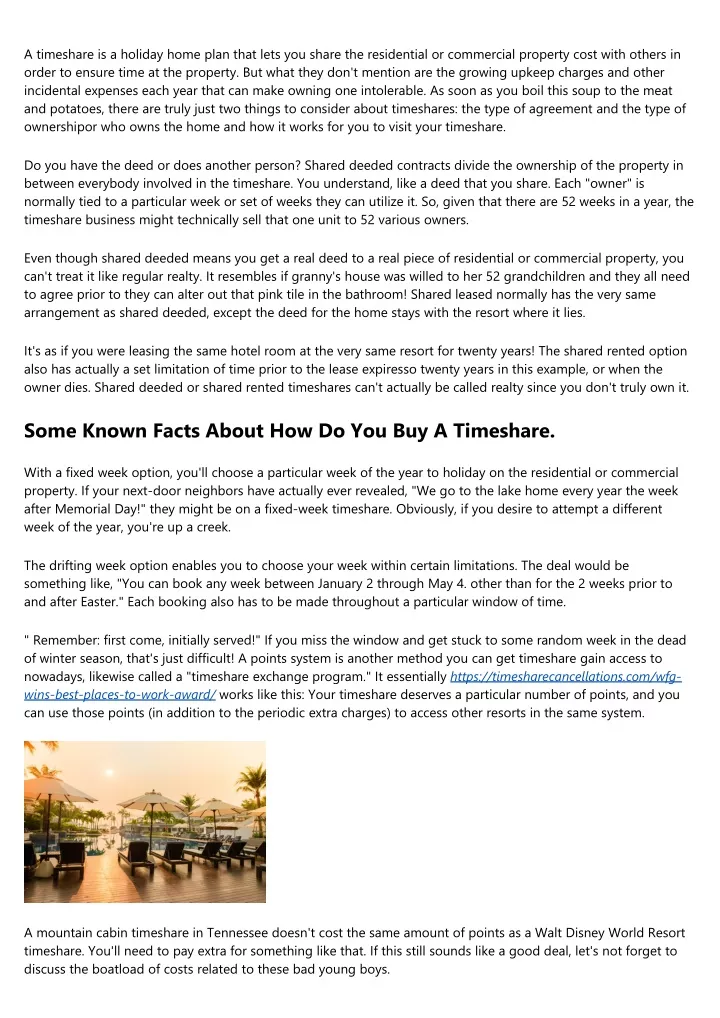 a timeshare is a holiday home plan that lets