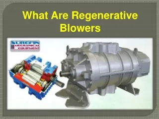 what are regenerative blowers