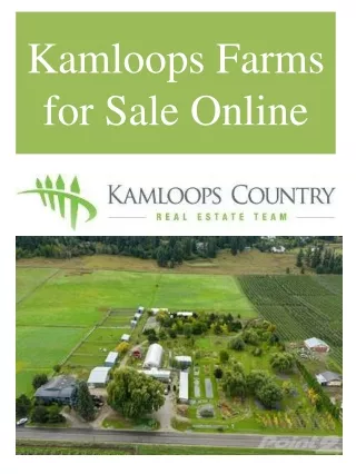 Kamloops Farms for Sale Online