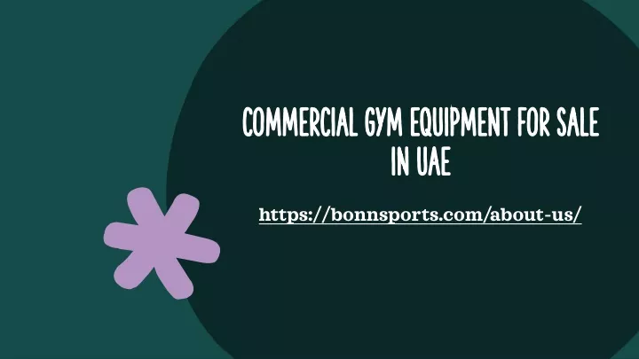 commercial gym equipment for sale in uae
