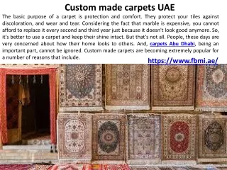 handmade carpets cleaning services