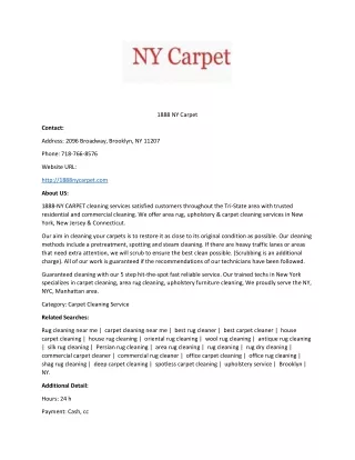 1888 ny carpet