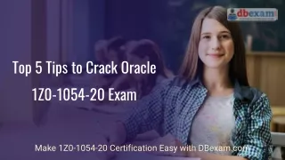 top 5 tips to crack oracle 1z0 1054 20 exam