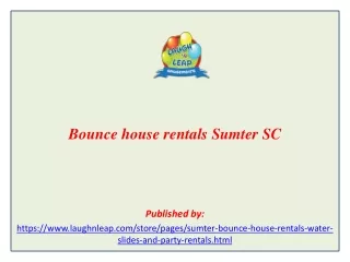 Bounce house rentals Sumter SC