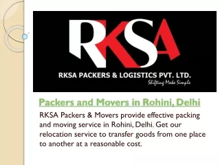 Packers and Movers in Rohini