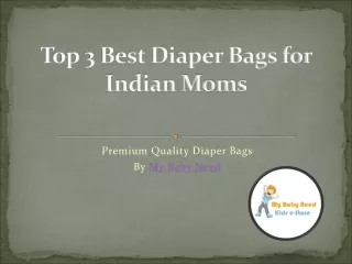 Top 3 Best Diaper Bags for Indian Moms 2020