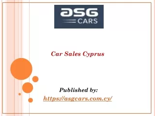 Car Sales Cyprus