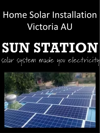 Home Solar Installation Victoria AU