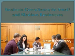 business consultancy for small and medium businesses
