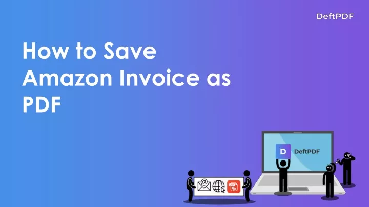 how to save amazon invoice as pdf