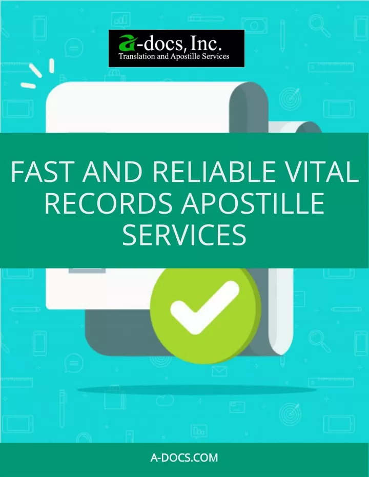 fast and reliable vital records apostille services