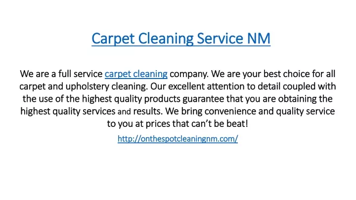 carpet cleaning service nm