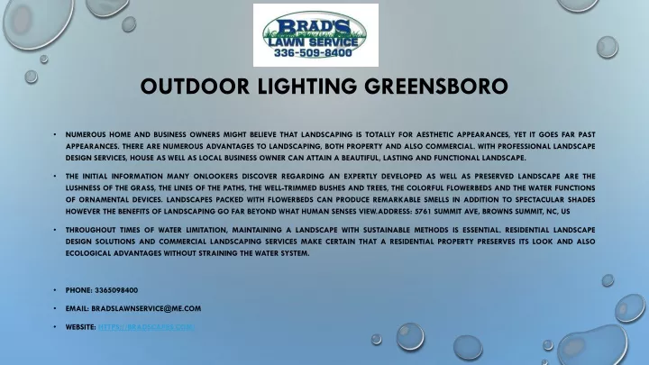 outdoor lighting greensboro