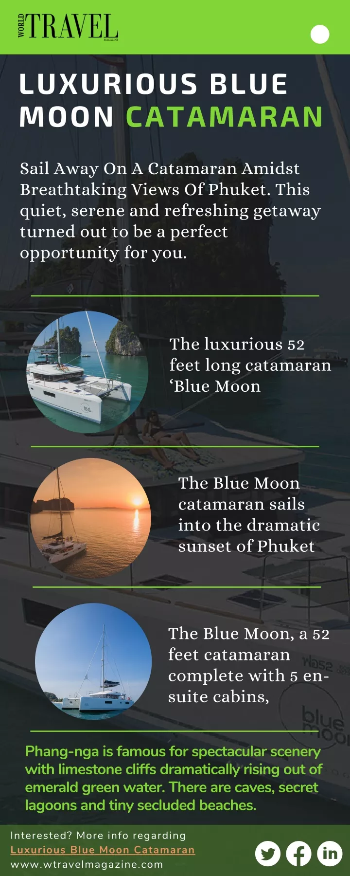 luxurious blue moon catamaran
